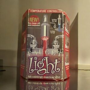 ‼️Hog Wild Faucet Light Temperature Controlled (Red/Hot Blue/Cold) NIB